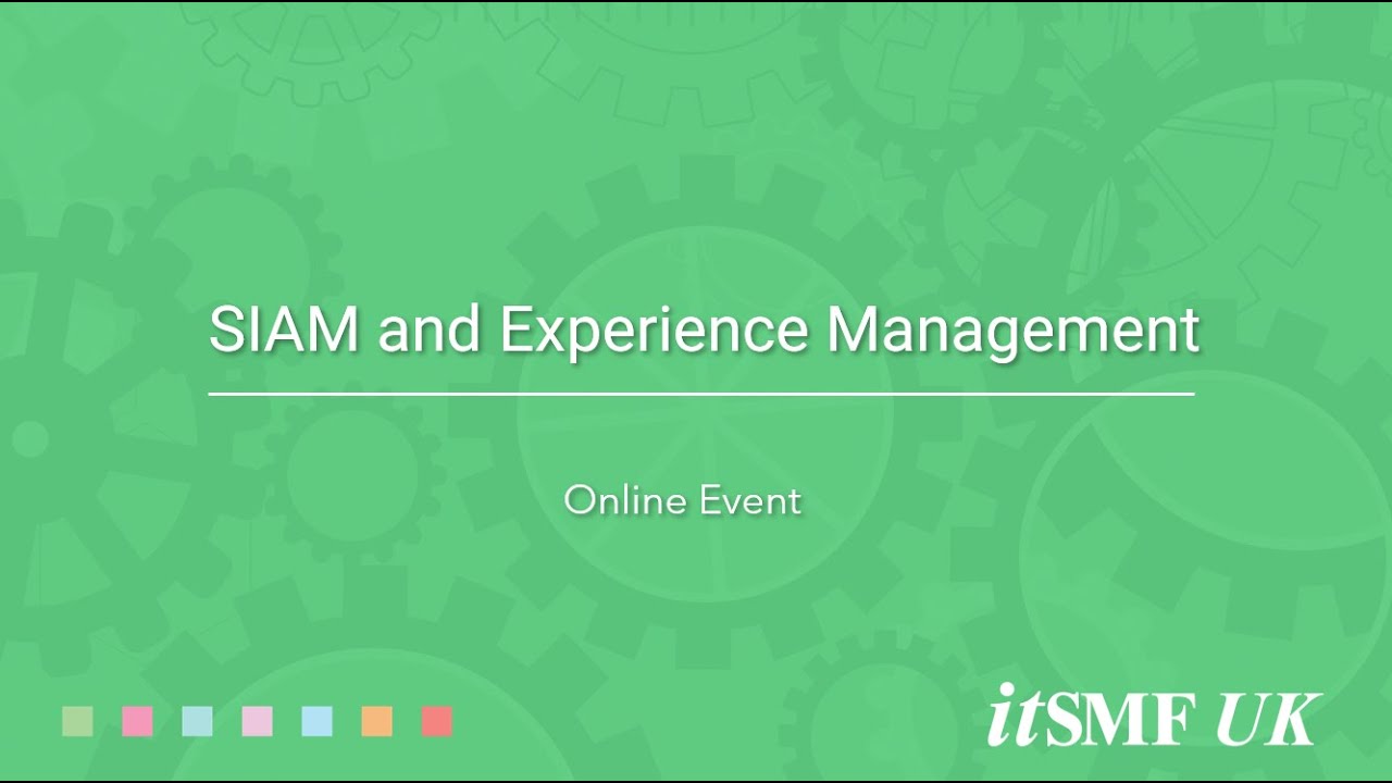 SM Forum – SIAM future directions - SIAM and Experience Management – Robin Marchand, XLABS Global