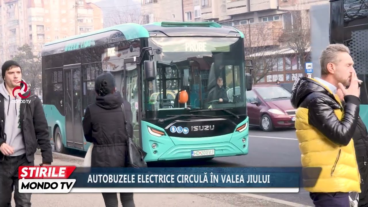 AUTOBUZELE ELECTRICE CIRCULĂ ÎN VALEA JIULUI
