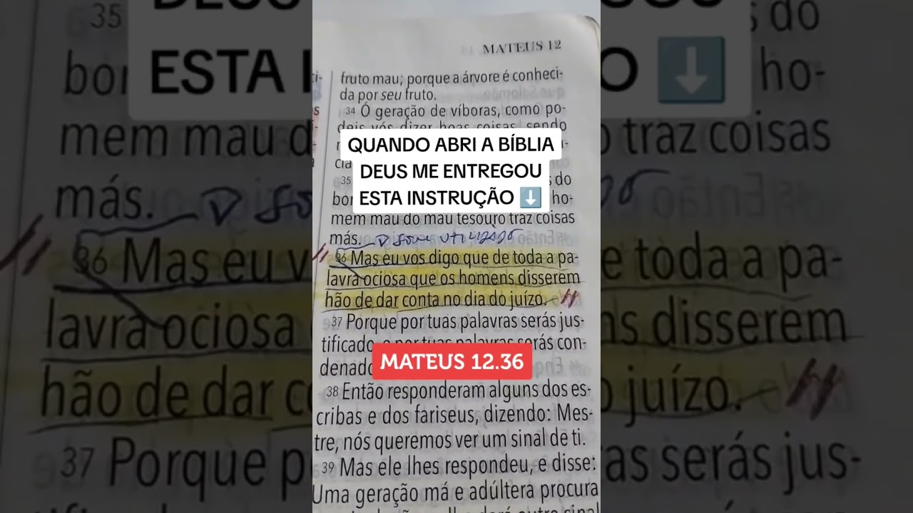QUANDO ABRI A B&Iacute;BLIA DEUS ME ENTREGOU ESTA INSTRU&Ccedil;&Atilde;O #palavra #juizo  #versiculo #deus #instru&ccedil;&atilde;o