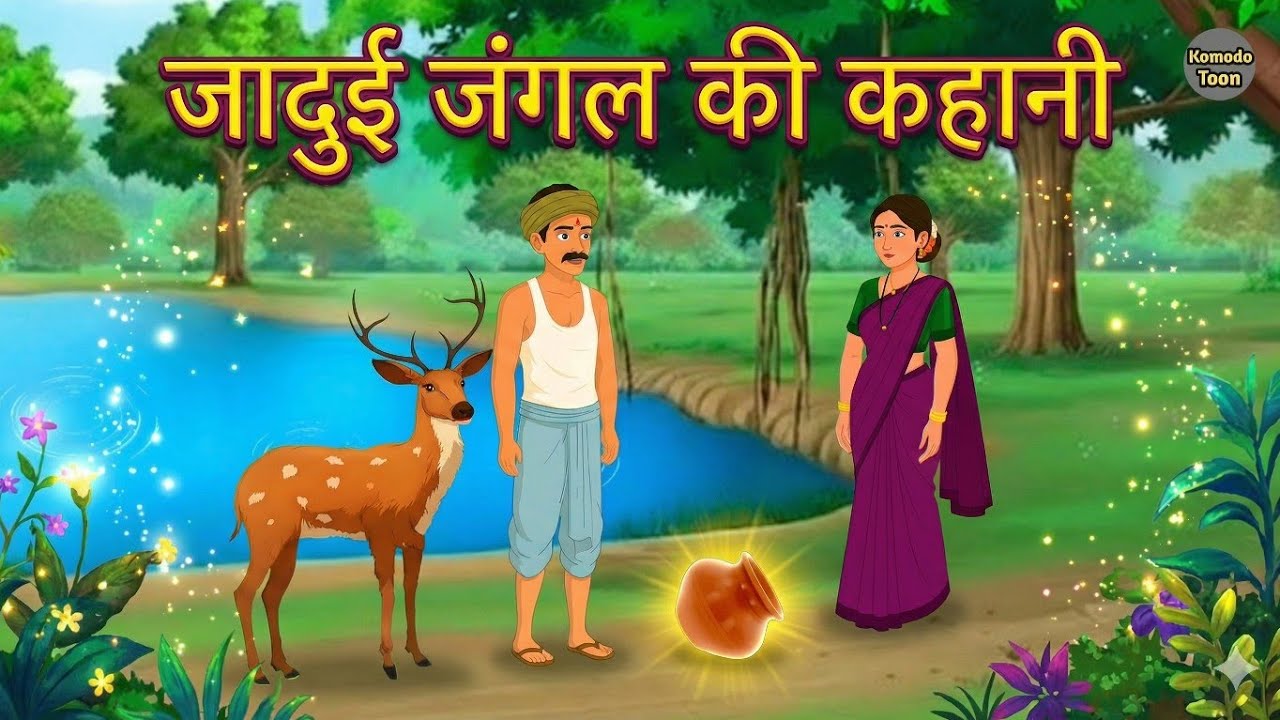 जादुई जंगल में ईमानदार लकड़हारा | Jadui Jungle me Lakarhara | Hindi Cartoon Stories | Hindi Kahaniya