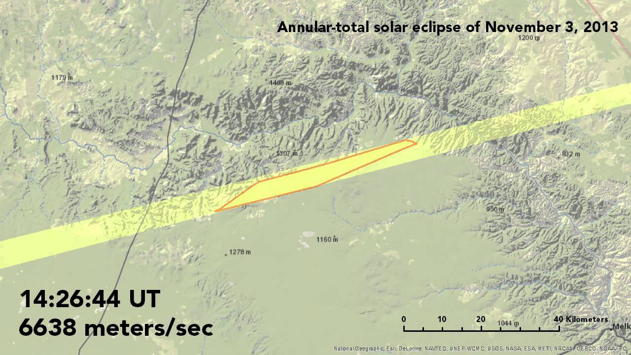 2013 solar eclipse over Ethiopia