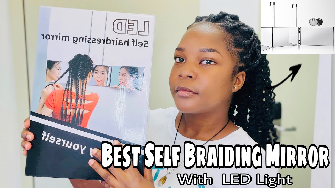 Best Self Braiding 3-Way Mirror *must watch* |Sandra Zarina|