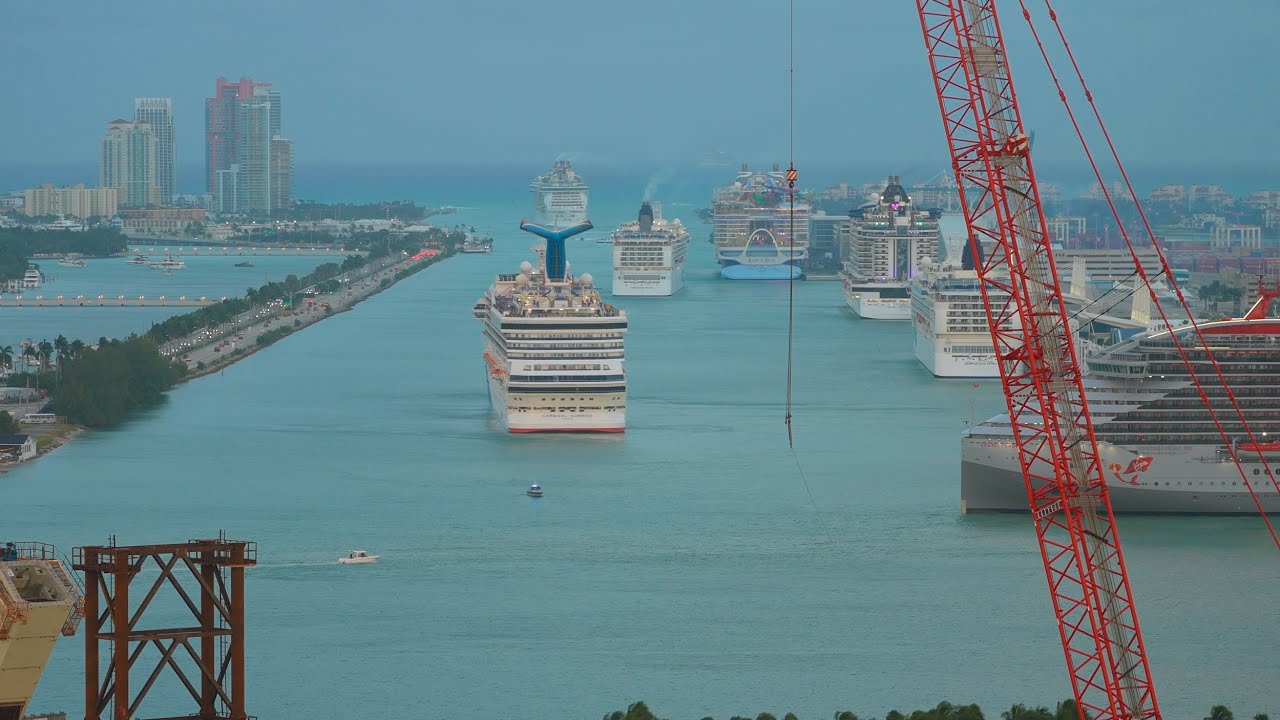 Port of Miami - Seven Ships Sailaway - LIVE Replay
