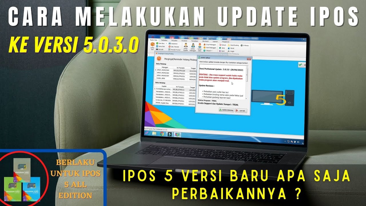 MELAKUKAN UPDATE PROGRAM IPOS KE VERSI TERBARU 5.0.3.0 - TUTORIAL PROGRAM TOKO IPOS