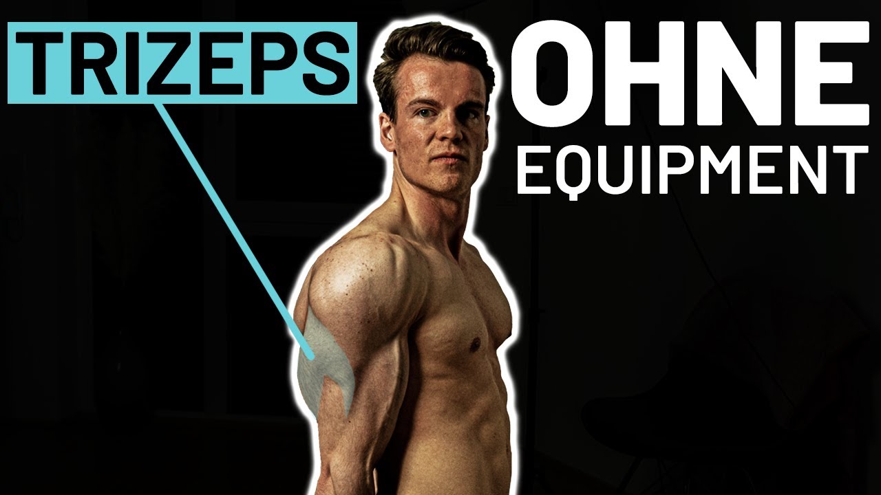 Die 3 besten TRIZEPS Übungen für Zuhause (OHNE EQUIPMENT)