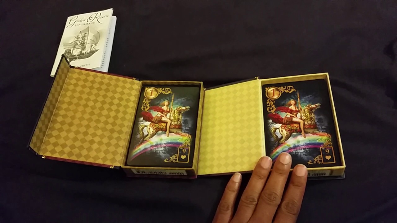 The Gilded Reverie Lenormand Original and New Expanded Edition Unboxed