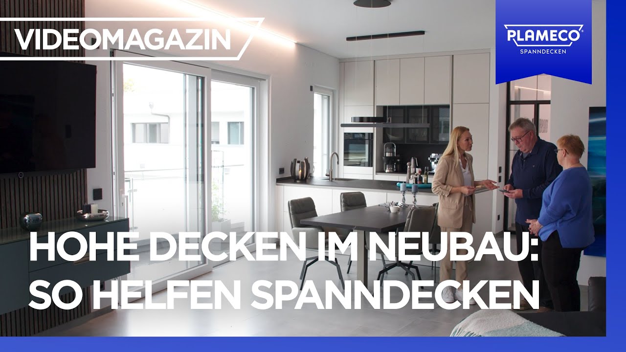 Spanndecken im Neubau: Keine Deckenrisse, gute Akustik, perfektes Licht | Folge 4 | Videomagazin