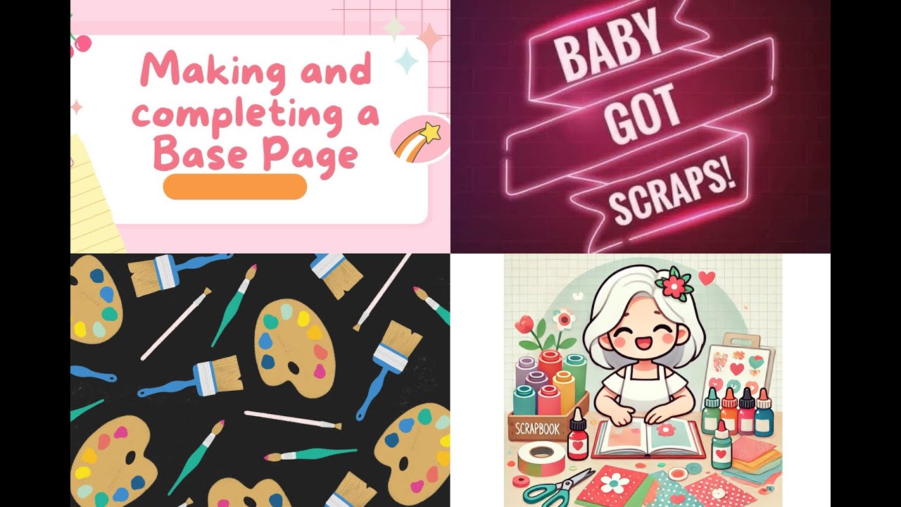 Создание и завершение базовой страницы. Baby Got Scraps. #базоваястраница #макетдляскрапбукинга #...