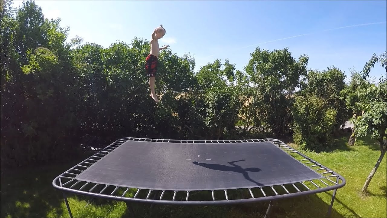 9 year old Toby's double front/double back Trampoline Edit 2016