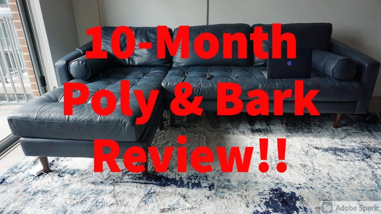 10-Month Poly & Bark Midnight Blue Napa Sectional Couch Review!
