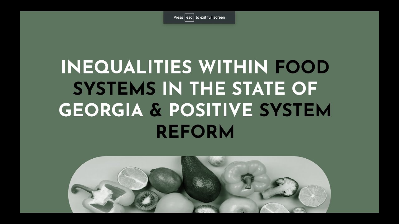 An Analysis of Food System Inequalities and Food System Reform | Artifact #2