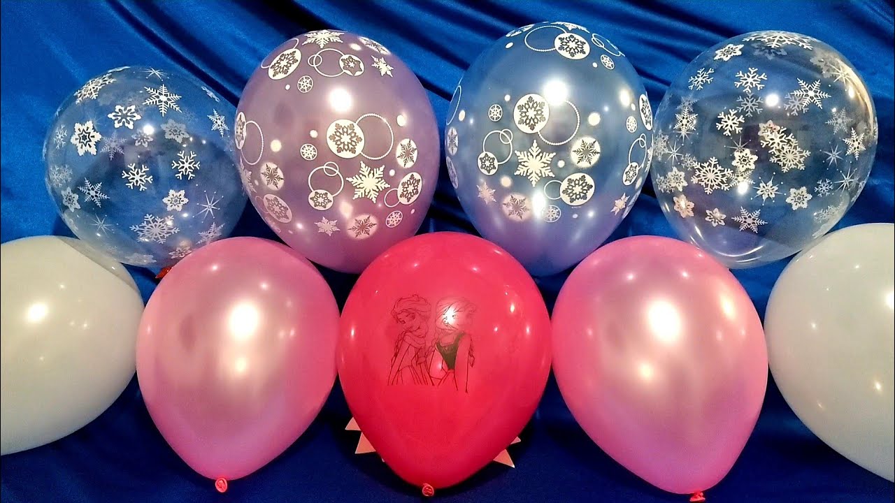 FUN PRINCESS ELSA ANNA FROZEN BALLOON POPS!!!