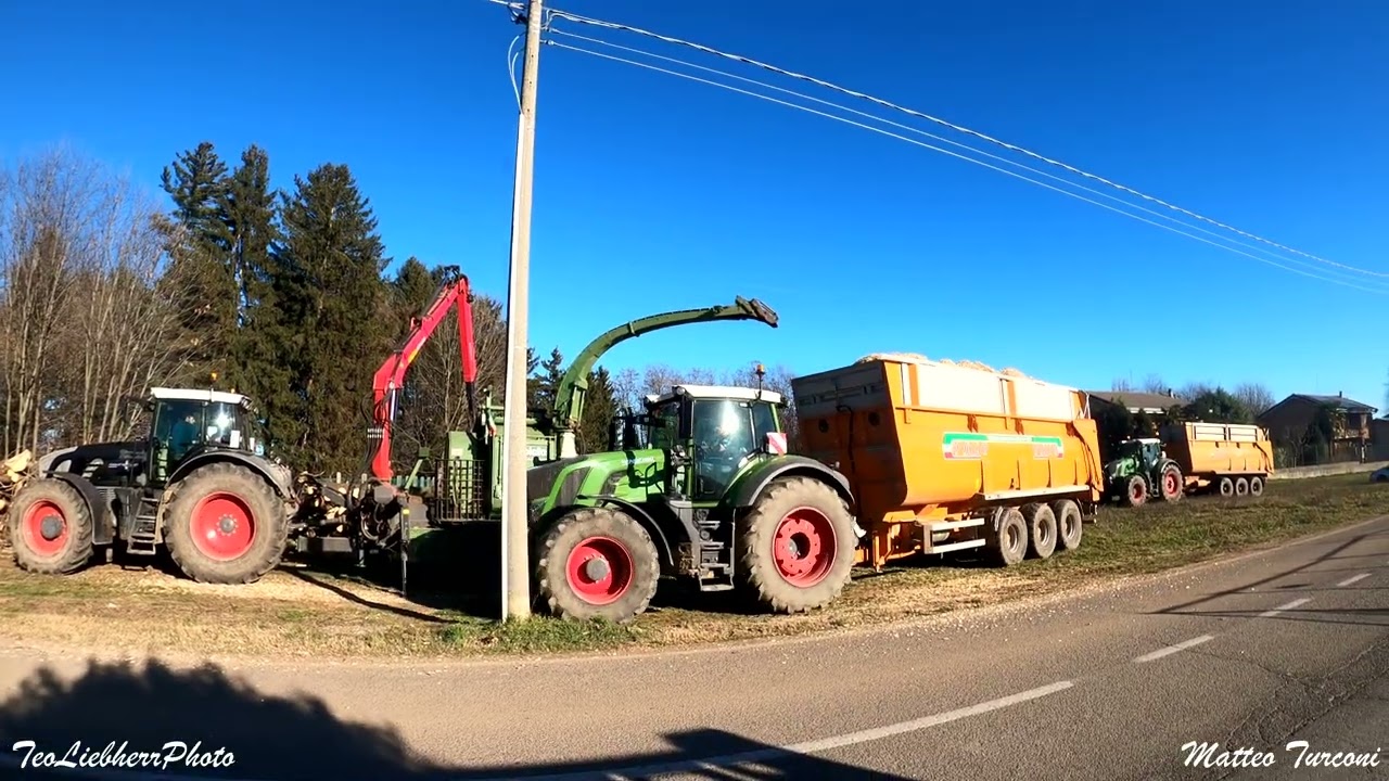 Cippatura con Fendt 936 Black Beauty & Pezzolato PTH1000 team Molteni e Società Agricola Uboldi
