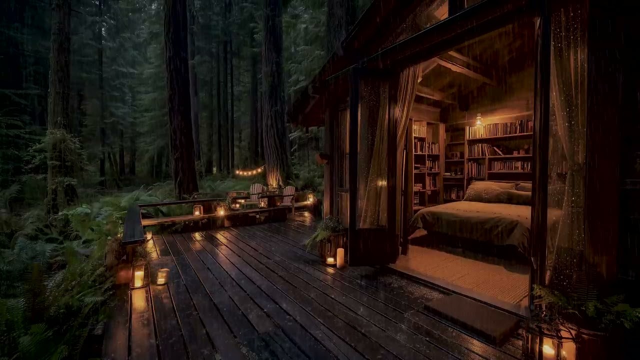 Forest Rain at Night 🌧 Deep Sleep Sounds to Calm Anxiety and Quiet the Mind