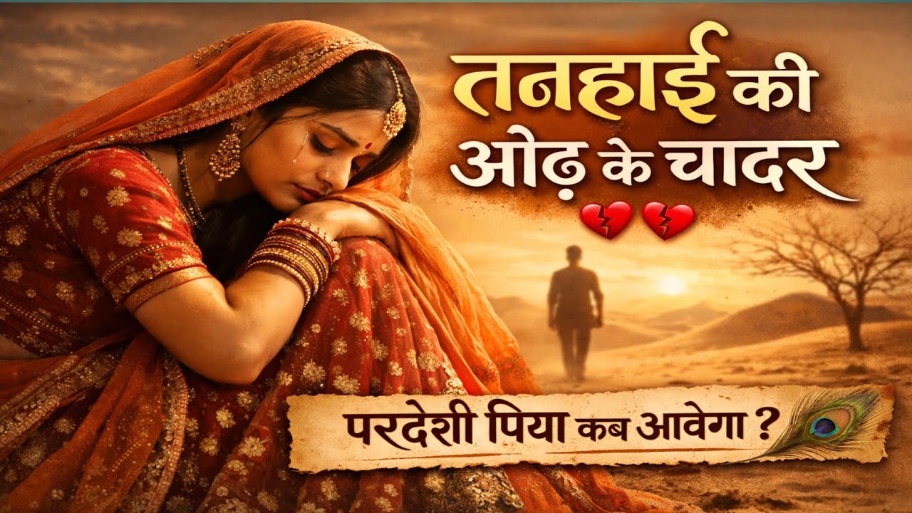 तनहाई की ओढ़ के चादर 😢 | परदेसी पिया | Emotional Rajasthani Song