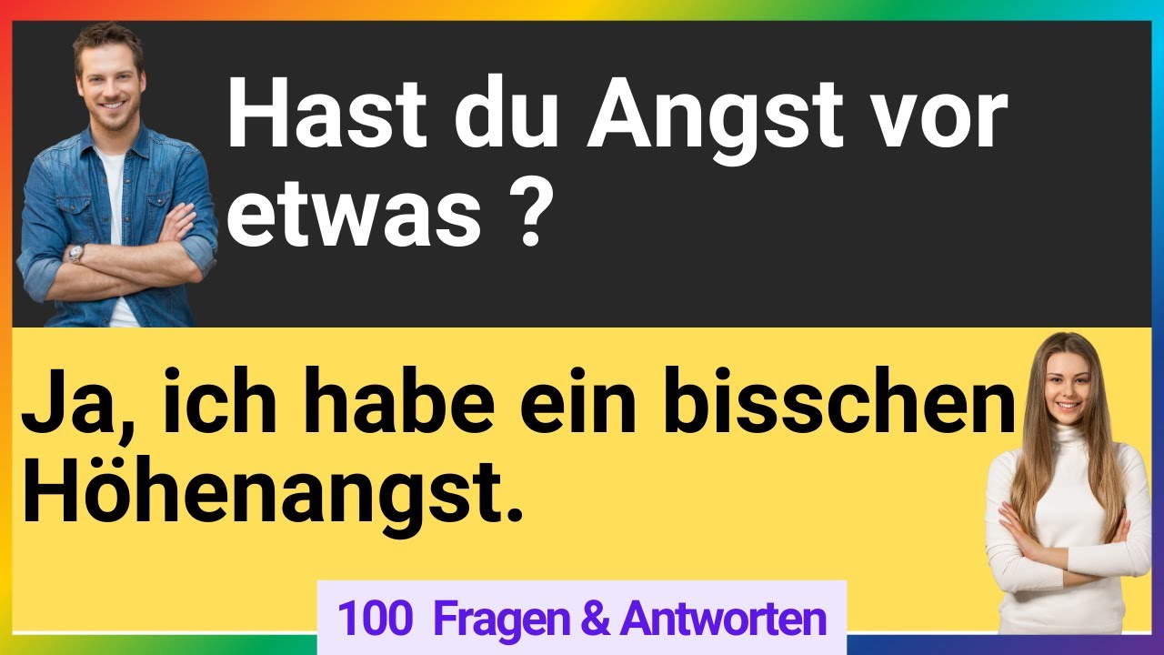 T&auml;gliche Deutsche Fragen und Antworten A2-B1 | Deutsch &uuml;ben mit Spass