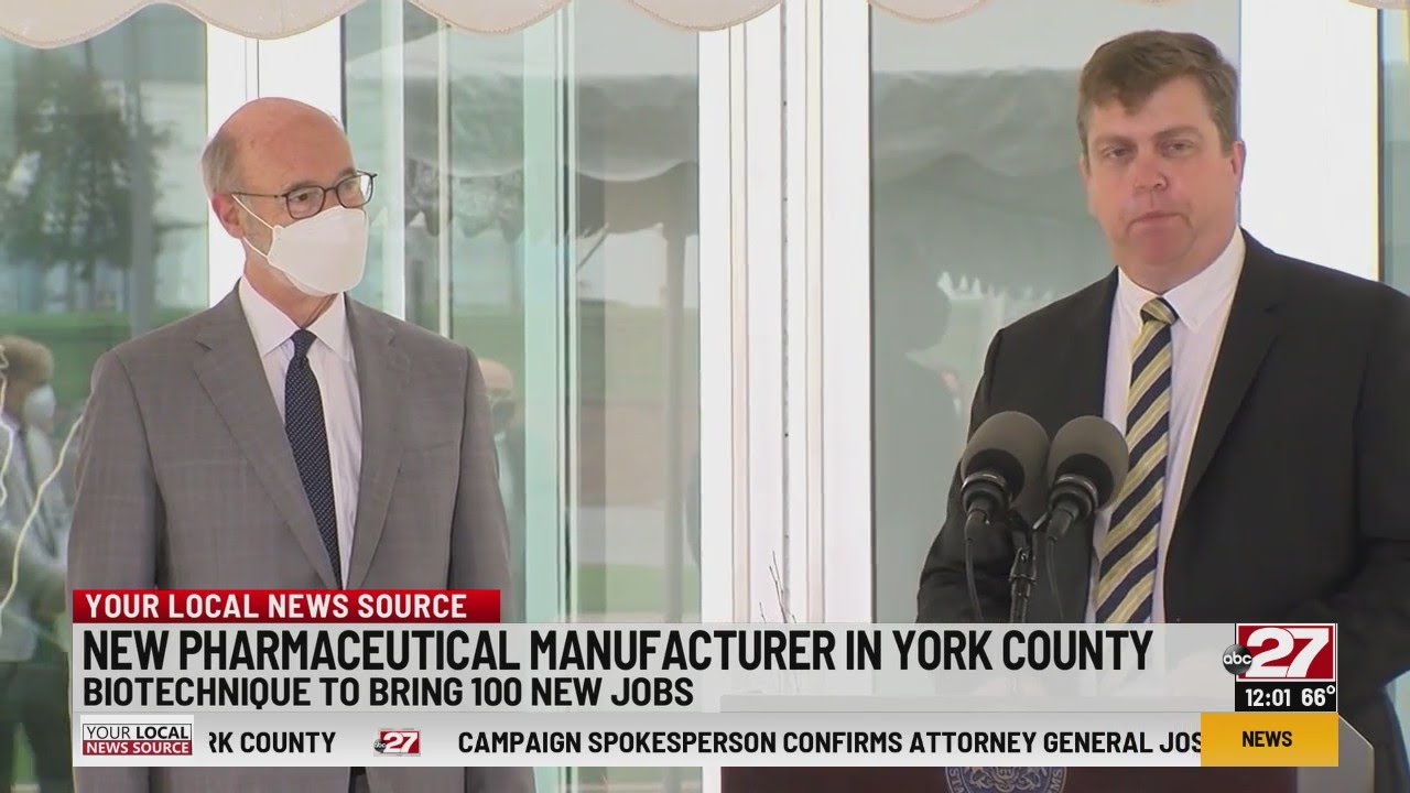 Ribbon cutting ceremony in York celebrates 100 new jobs at BioTechnique facility
