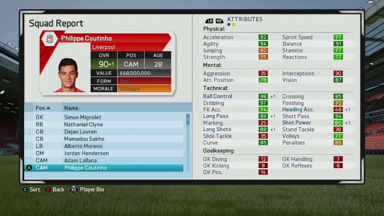 FIFA 16 Career Mode | Player Growth Test - Liverpool's Best Young Players At Full Potential