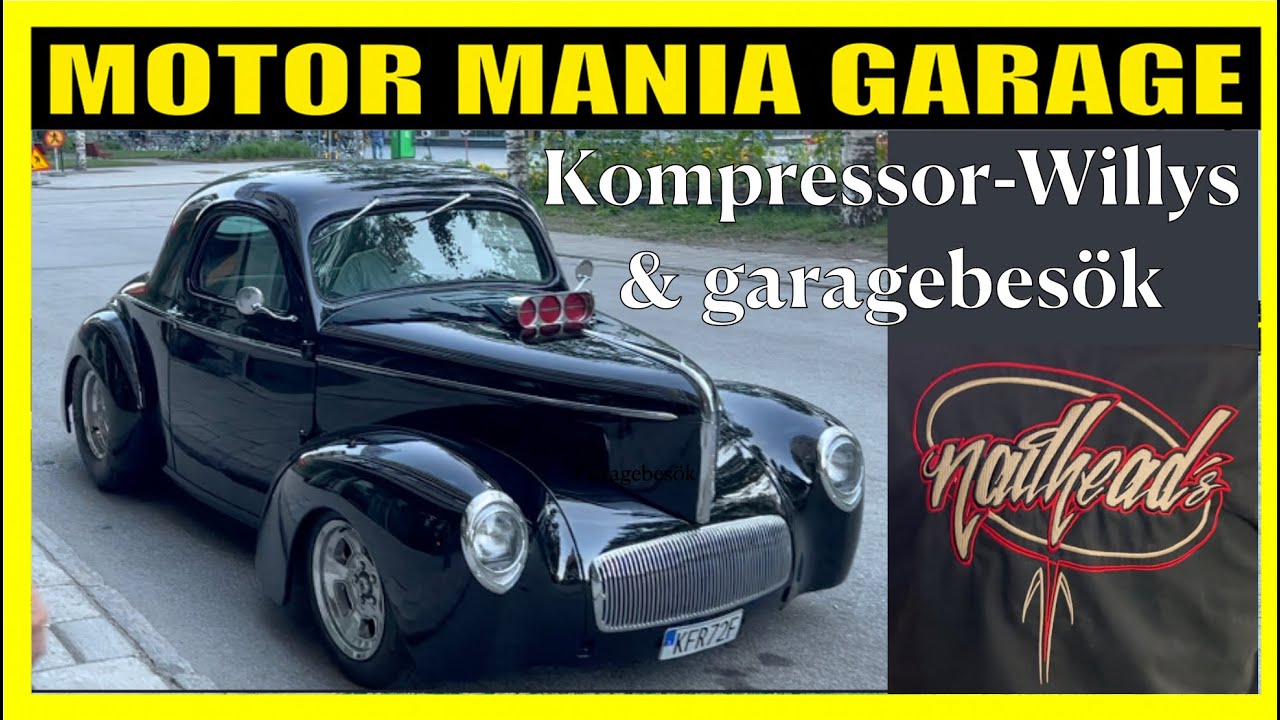 KOMPRESSOR OCH ETANOLMATAD WILLYS + GARAGEBESÖK HOS NAILHEADS