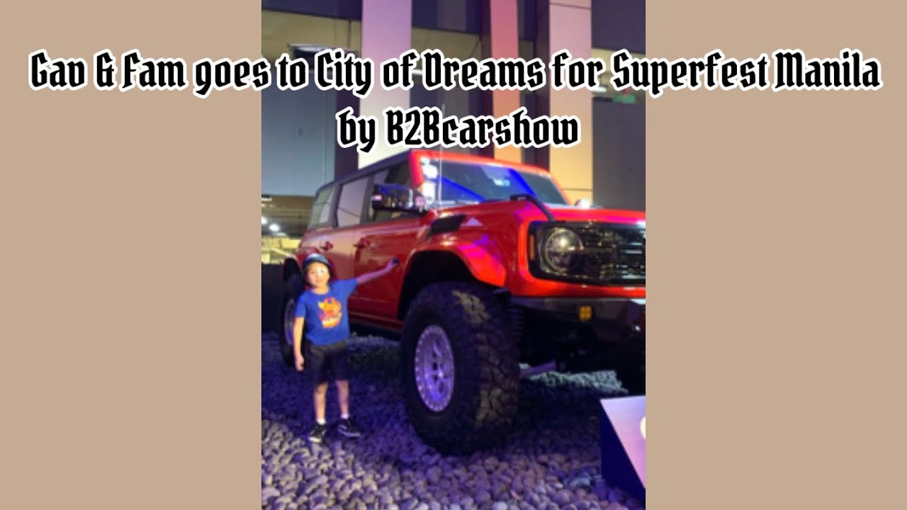 Gavin goes to City of Dreams Manila for B2B Car Show 🏎️🏁🚘