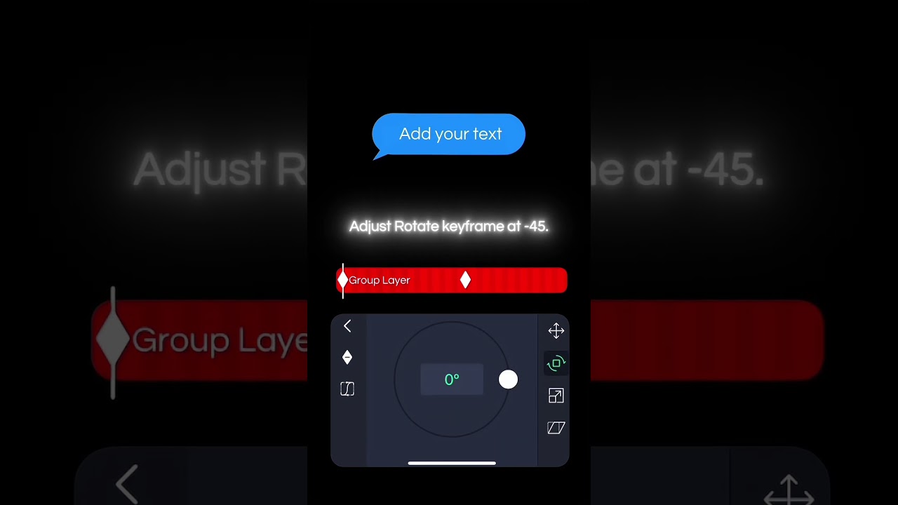Message animation 💬 - Alight motion  #shorts #alightmotiontutoral #edit