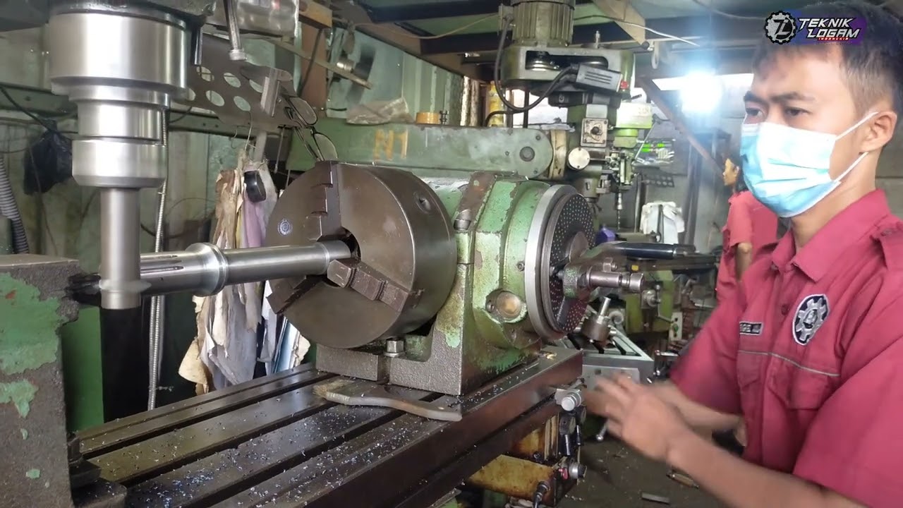 Shaft gear Turbin on Milling || Proses pembuatan Shaft Gear Turbin