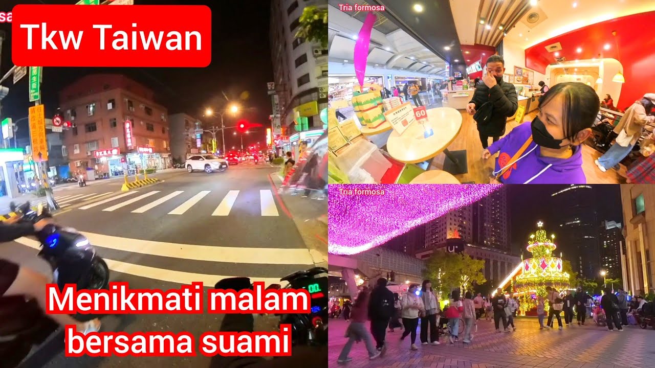 Tkw Taiwan ‼️ Menikmati malam bersama suami #banqiao#tkitaiwan #mosburger #triaformosa 