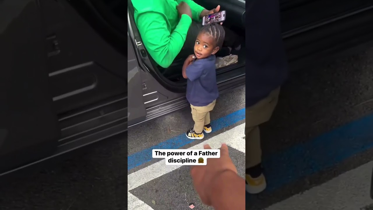 When Mom's gentle parenting doesn't work,The power of a Father discipline take effect.🤣