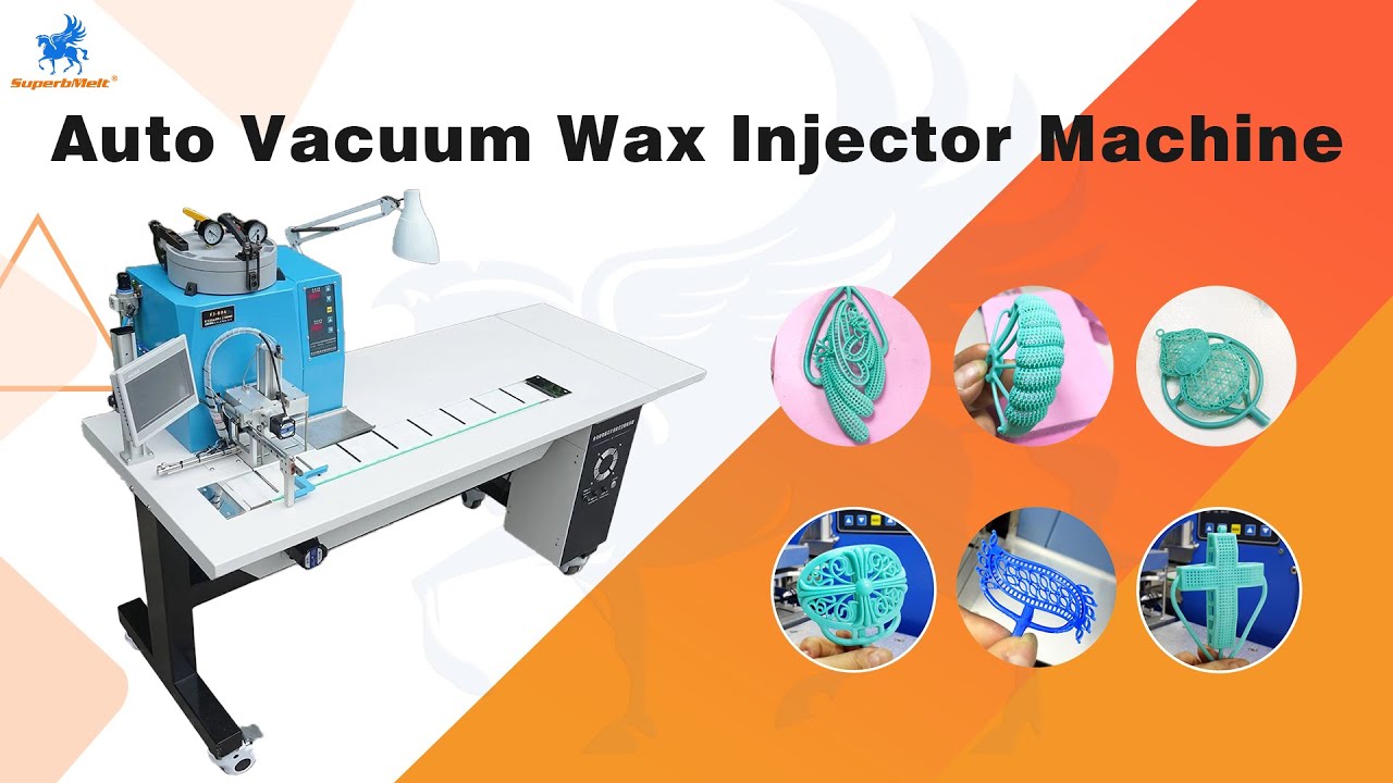 SuperbMelt Auto Vacuum Wax Injector Machine Effortlessly Make Precise Wax Molds for Jewelry Design