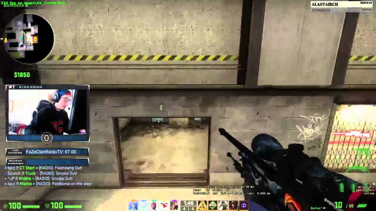 CS:GO - Kioshima Insane AWP Jumpshot On Stream
