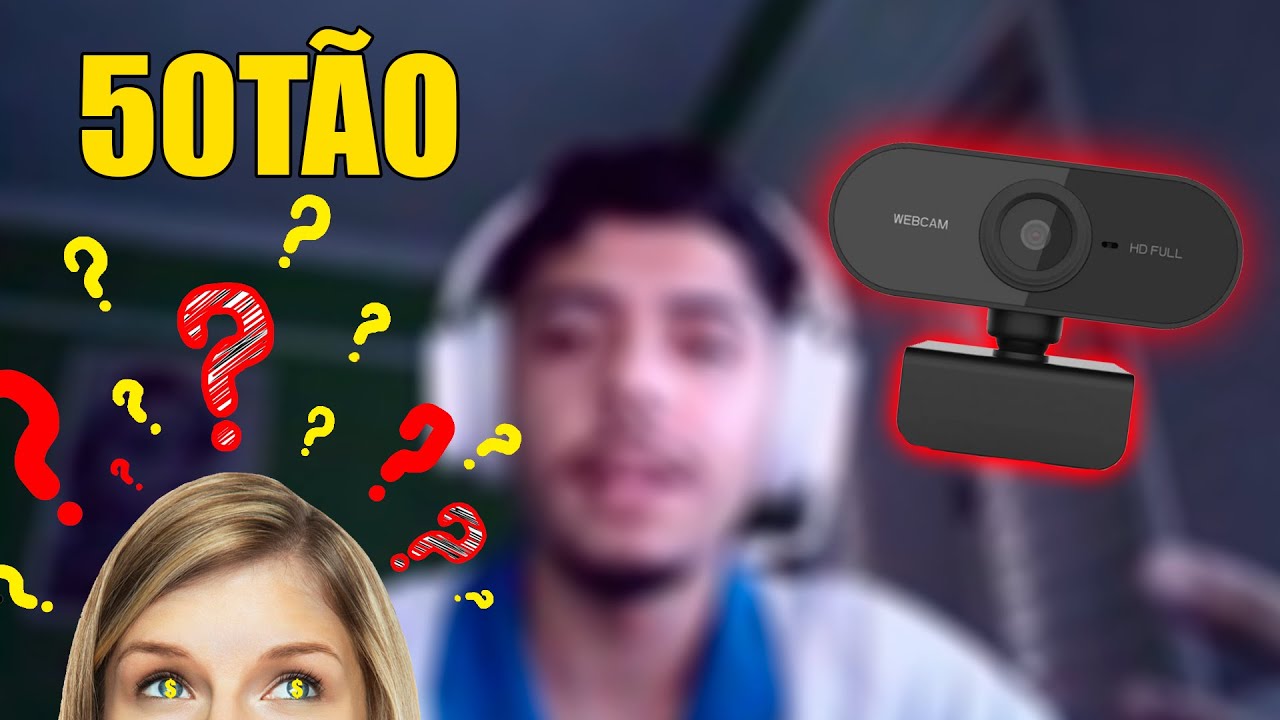 WEBCAM 1080p BARATA DE 50 REAIS!! BOA OU N&Atilde;O?