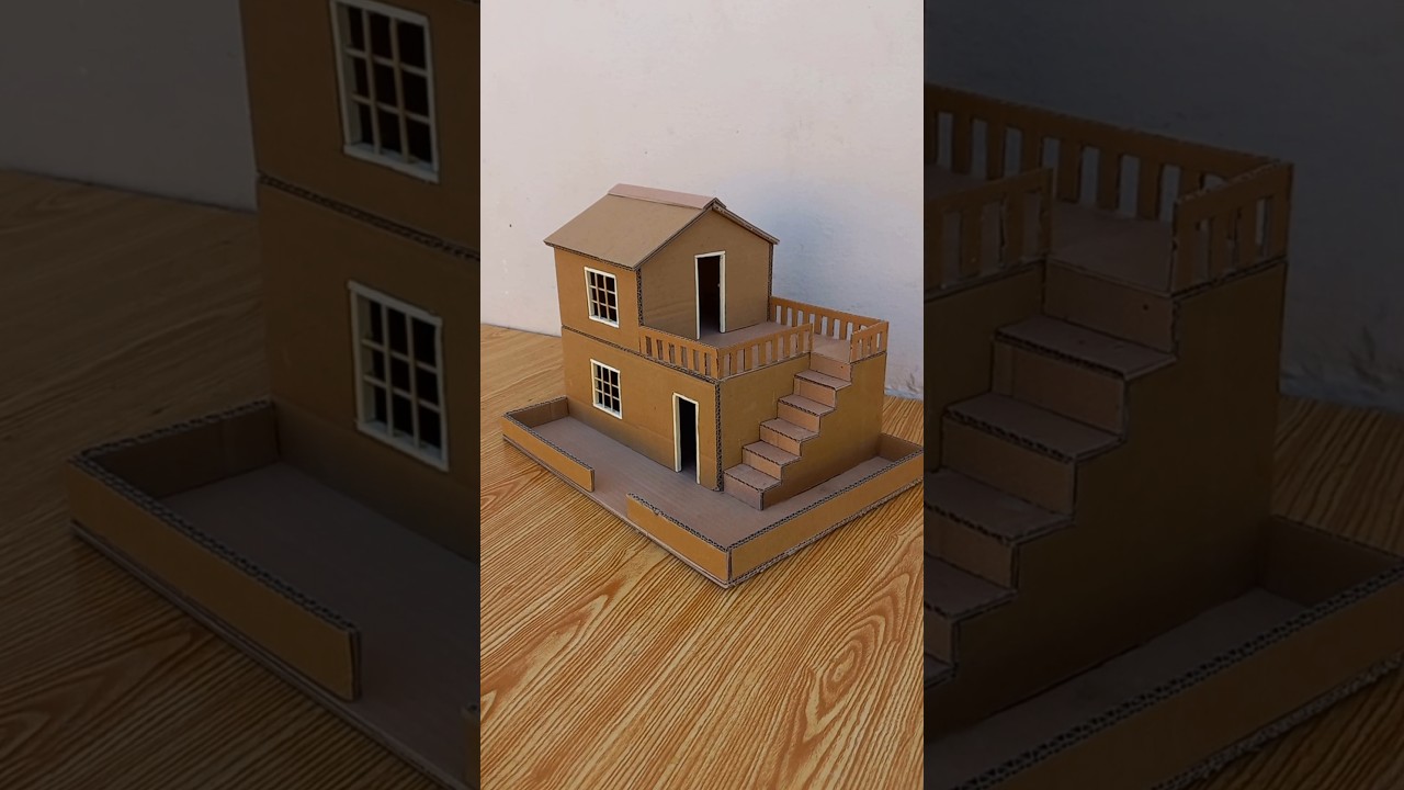 Amazing Cardboard House How To Make Cardboard House DIY Miniature Cardboard House