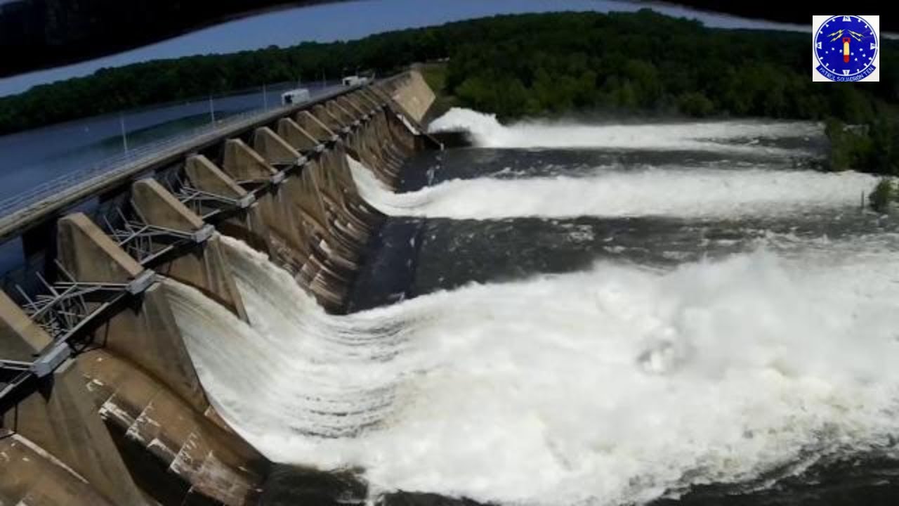 ROANOKE RAPIDS DAM DRONE FOOTAGE ROANOKE RAPIDS, NC ROANOKE RIVER