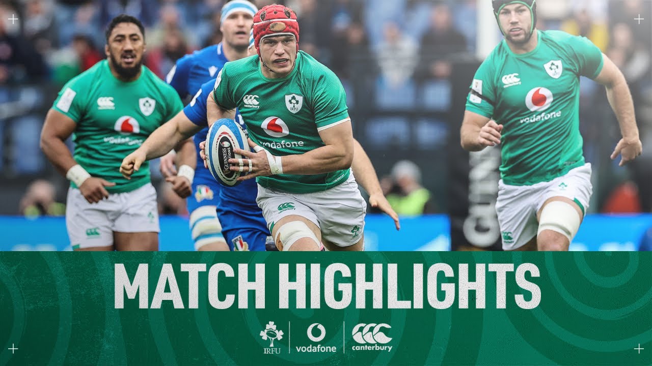 Match Highlights: Ireland Earn Bonus Point Win In Rome