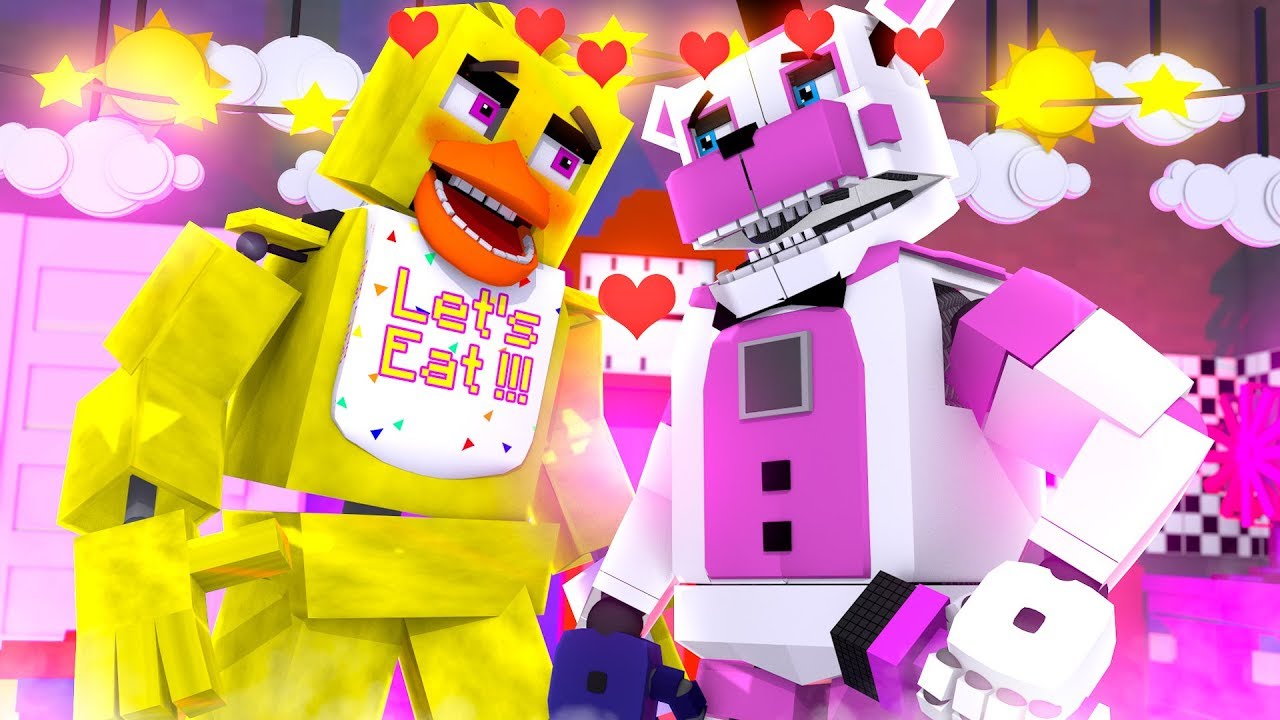 Chica and Funtime Freddy's Date - Minecraft FNAF Roleplay
