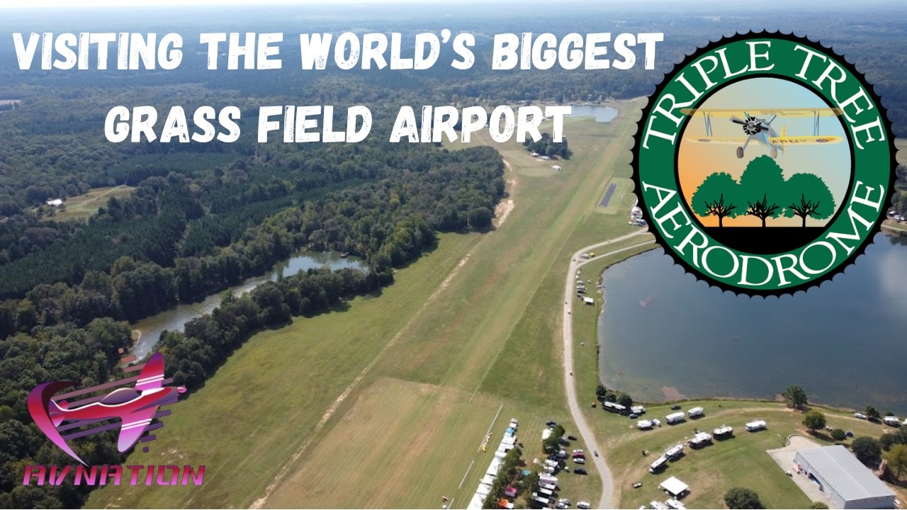 Visiting the WORLD'S BIGGEST Grass Field Airport - Triple Tree Aerodrome