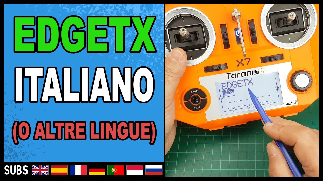 Come installare EDGETX in ITALIANO o altre lingue