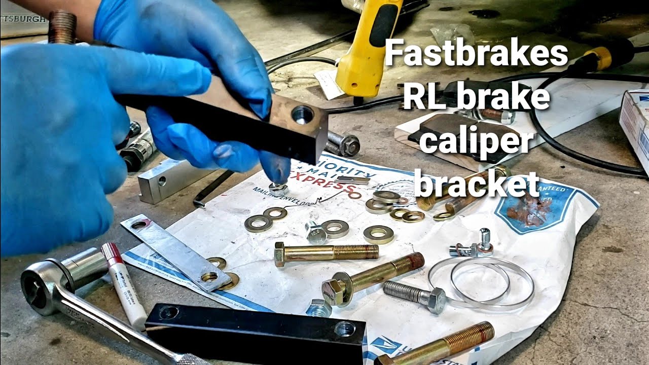 Fastbrakes RL brake caliper conversion bracket install on 1995 Accord.