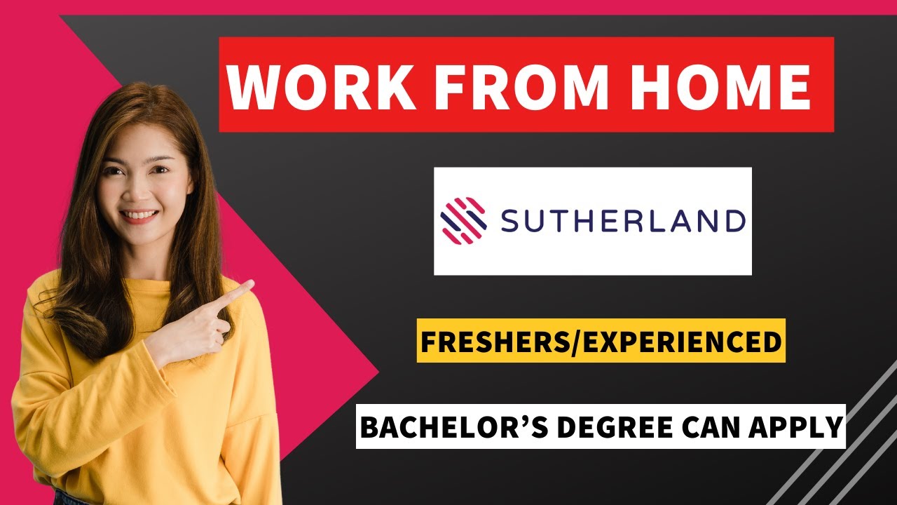 Sutherland Work From Home Job 2023 ✅ | Work at Home | Apply online | Job4offcampus