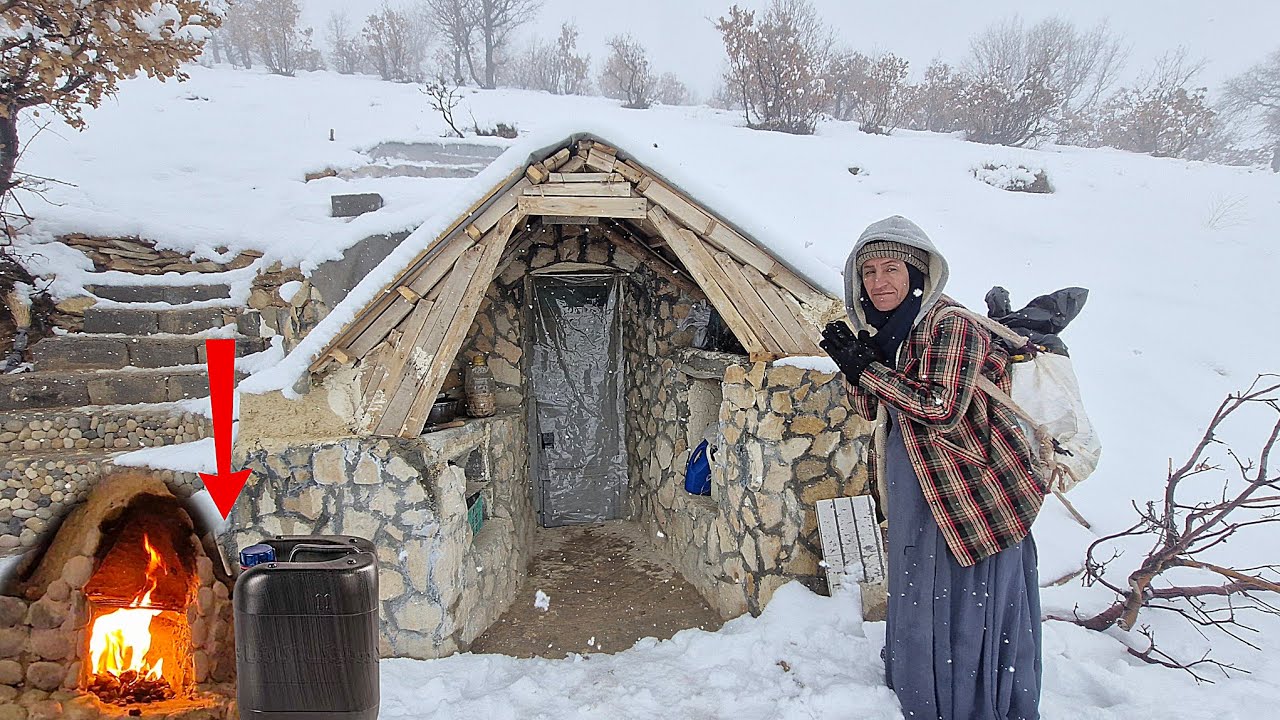 The hardships of winter survival: The story of a cave mother's rescue in a snowstorm