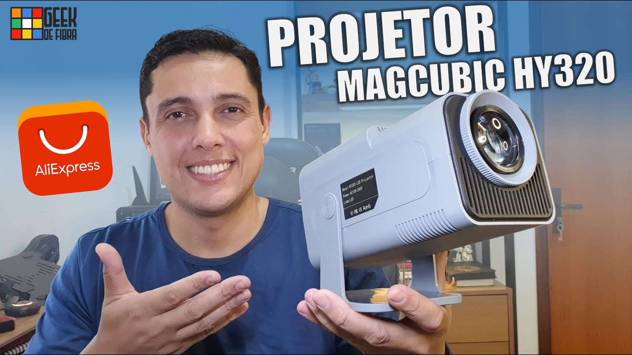 PROJETOR Magcubic HY320 - Reprodução FULL HD de até 150
