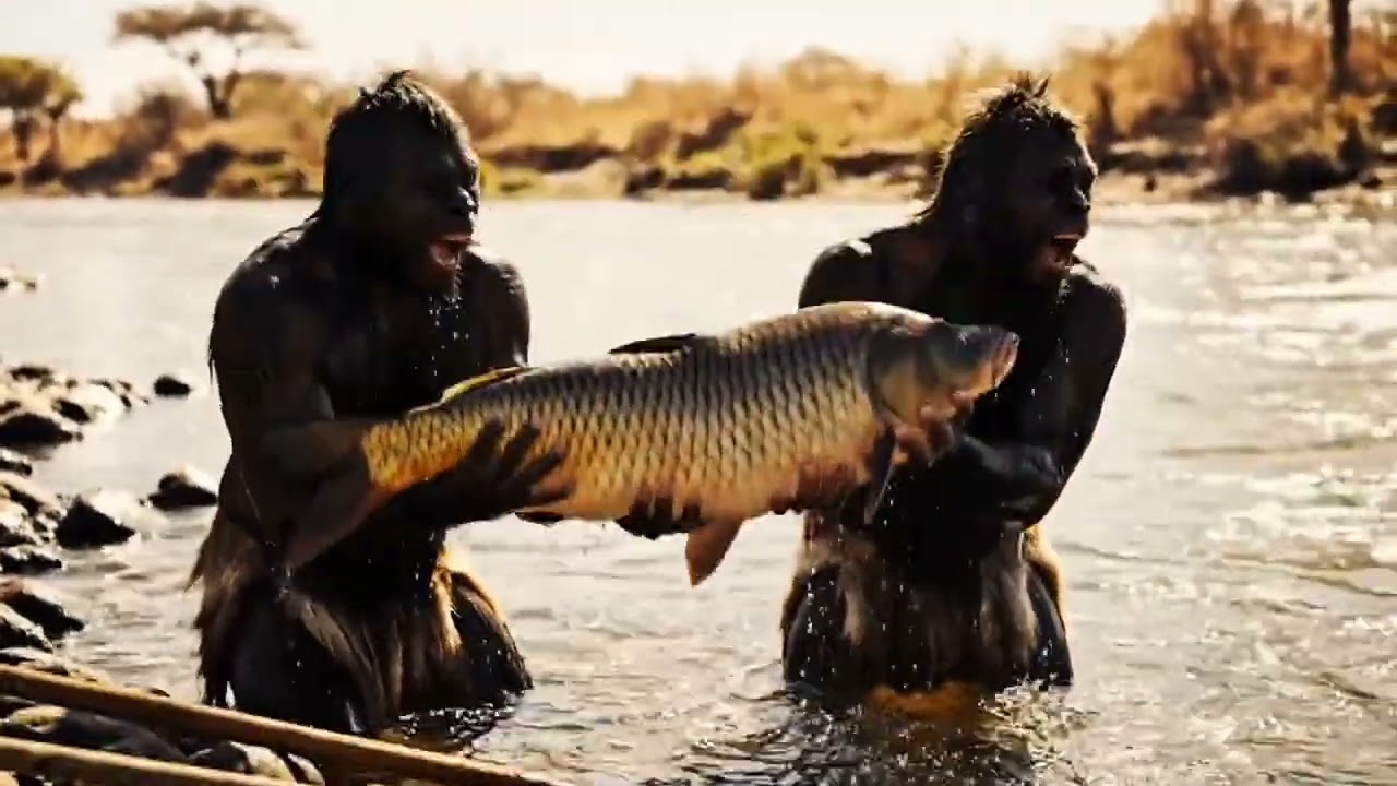 Primitive Life: Ancient Human Survival Skills | Stone Age Hunting, Shelter & Fire Making 