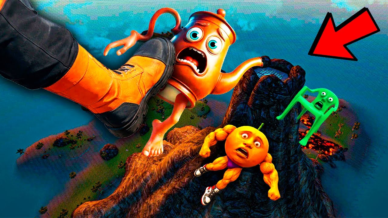 Spartan Kicking ALL Brainrot in a volcano - Garry's Mod
