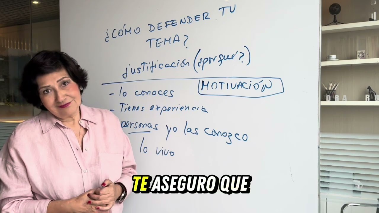 ¿CÓMO DEFENDER EL TEMA QUE HAS ELEGIDO PARA LA TESIS?