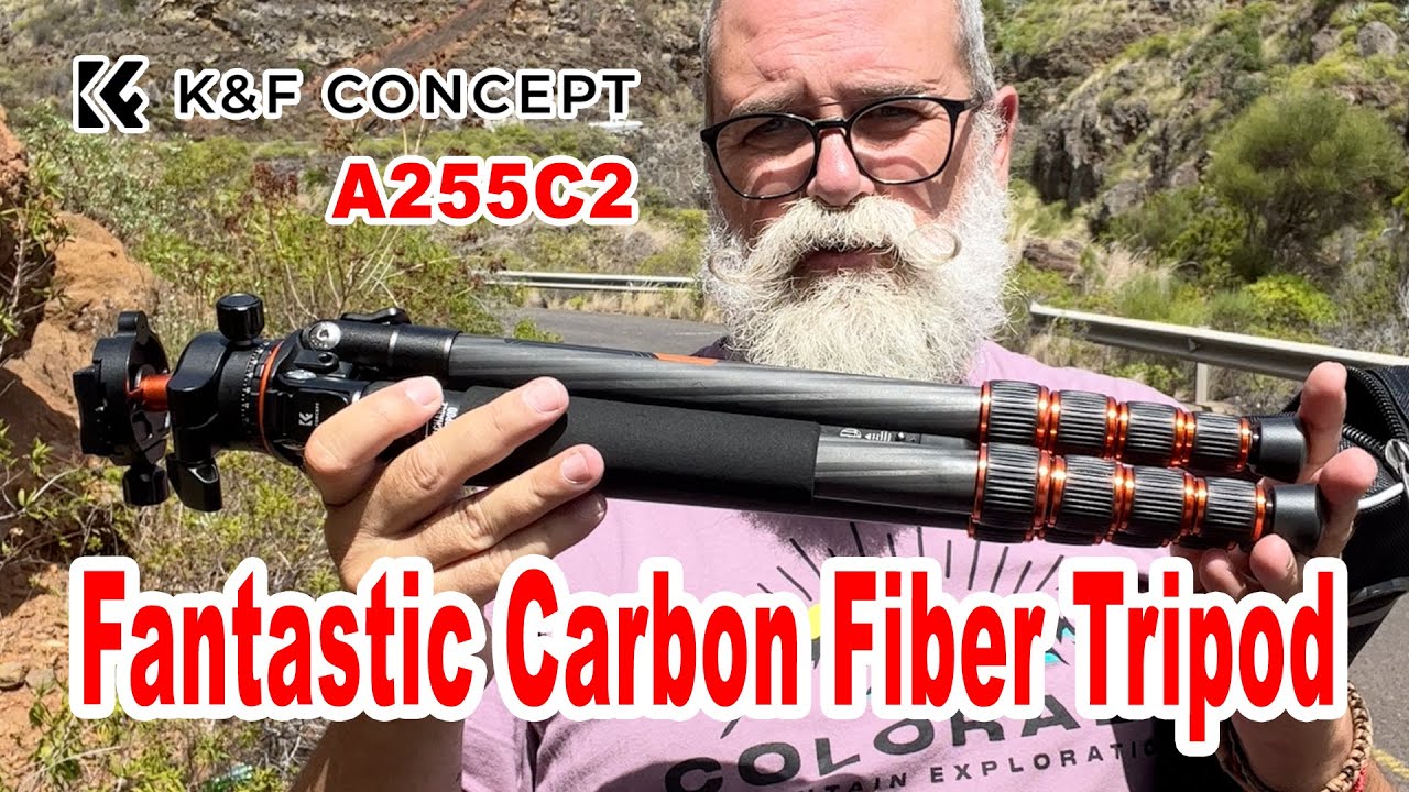 Carbon fiber tripod A255C2 by K&F Concept - IN ENGLISH