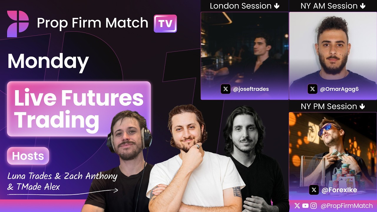 LIVE Futures Trading | London & New York Session | Prop Firm Match TV