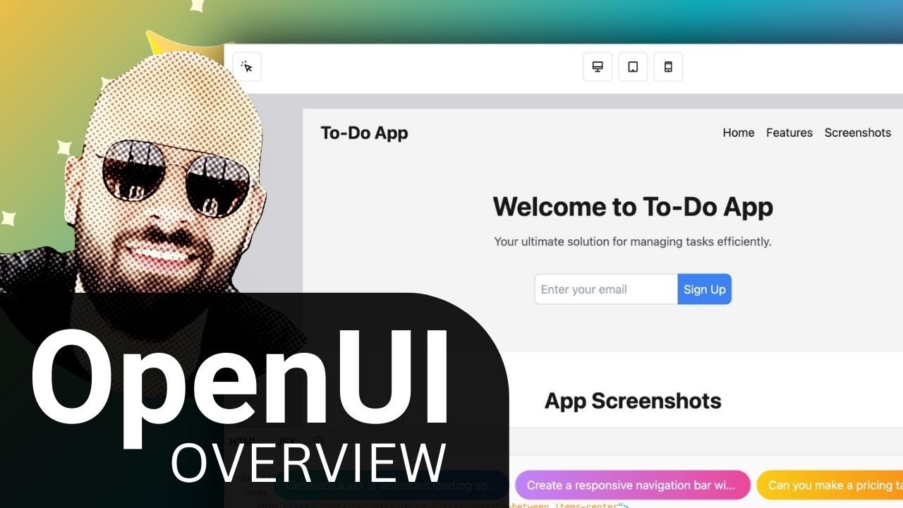 OpenUI: Create websites in SECONDS using AI and your imagination