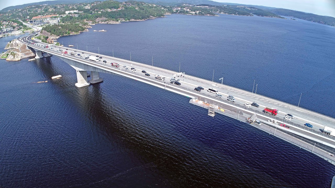 Statens vegvesen - E18 Varoddbrua, sommer 2021
