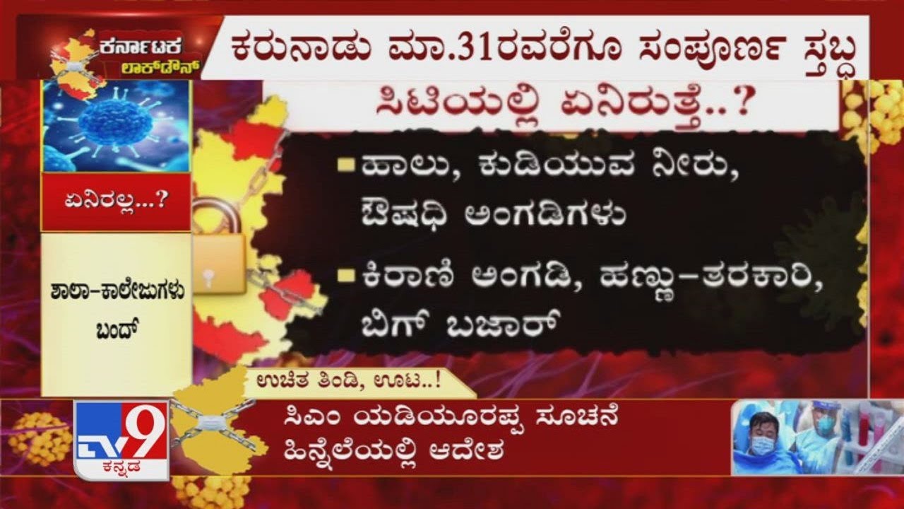 Karnataka Lockdown Till March 31st, What Is Open, What Is Closed?