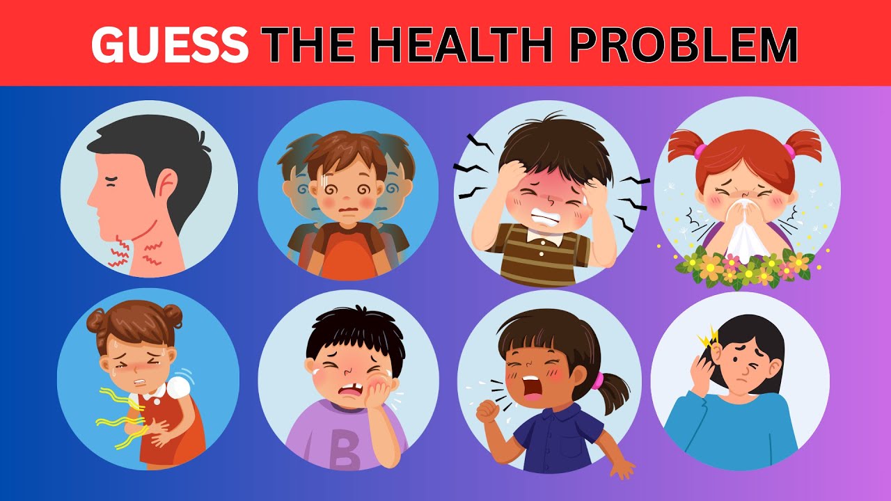 Guess the Health Problems | Fun English QUIZ #quiz #english